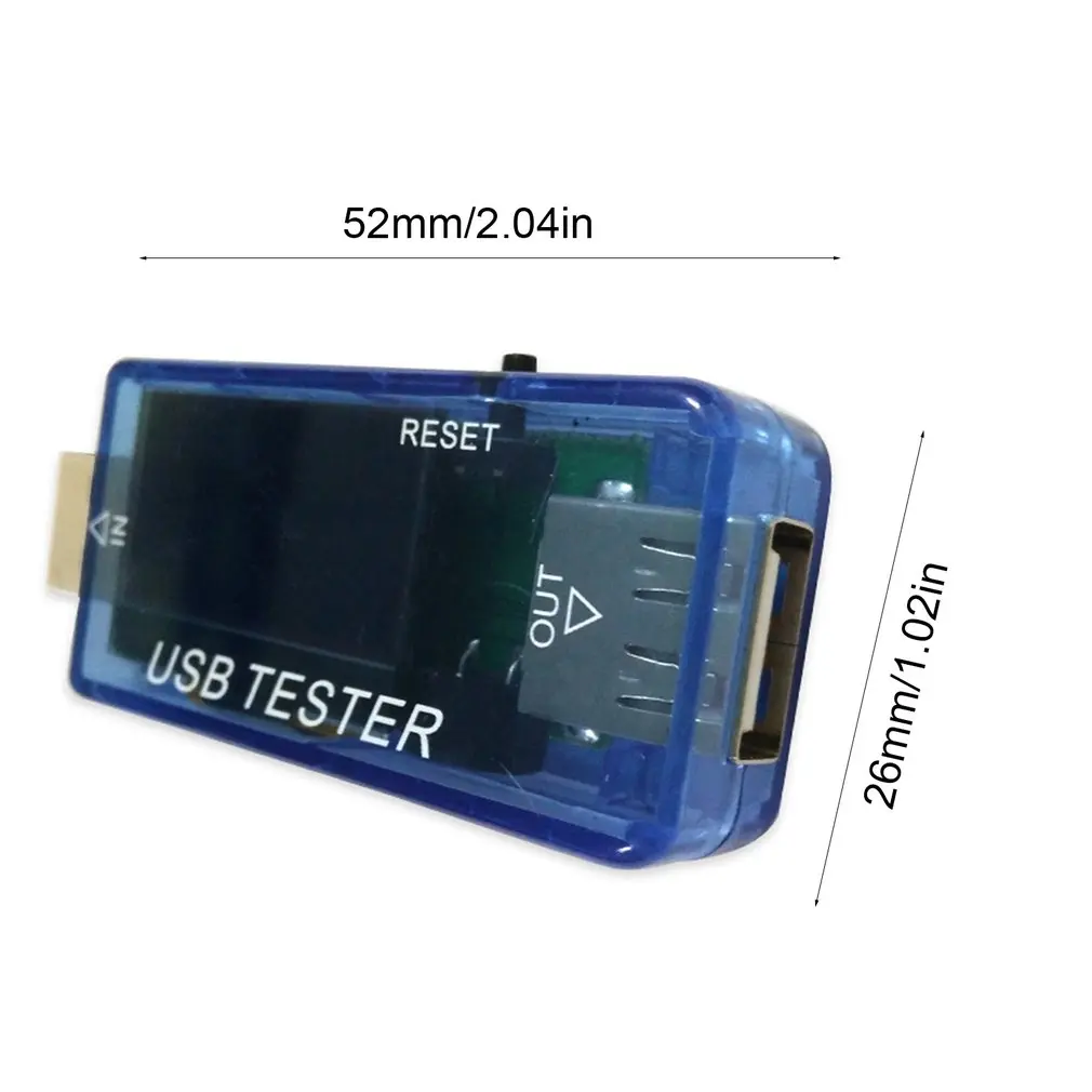 Маленького размера USB тестер адаптер цифровой прибор для измерения уровня Дисплей DC мультиметр Напряжение ток постоянной ёмкости, универсальный конденсатор для кабеля Зарядное устройство Прямая