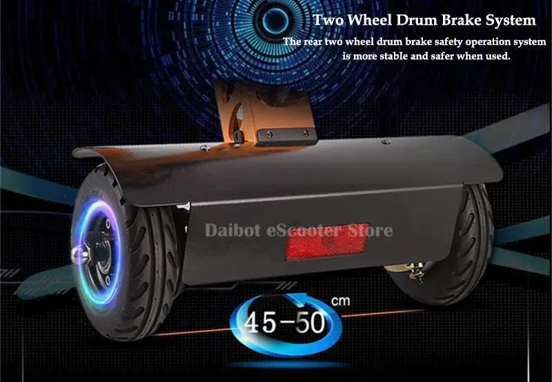 Daibot Folding Electric Scooter 3 Wheel Electric Scooters 48V 350W Three Wheel Electric Tricycle For ElderlyLadies (36)