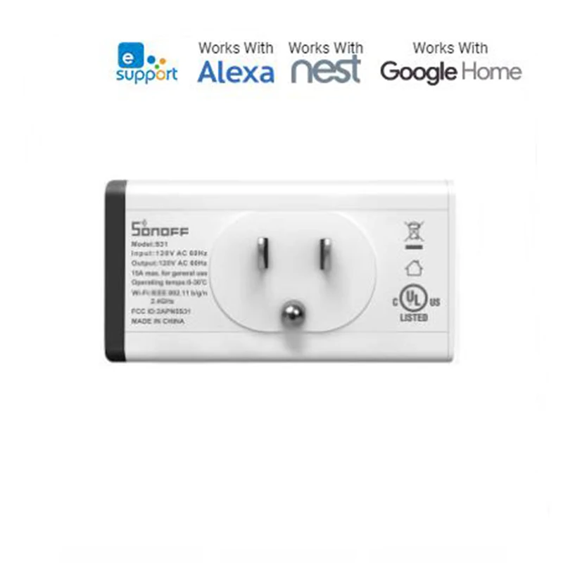 Sonoff S31 США Wifi умная розетка умный дом измеритель энергопотребления монитор энергопотребления приложение дистанционного управления IFTTT с Alexa