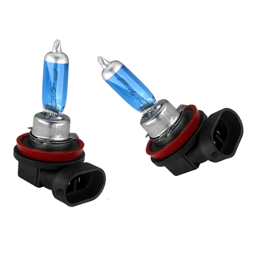 2x H11 12V 55W Xenon White 5000k Halogen Blue Car Headlight Lamp Globes Bulb HID