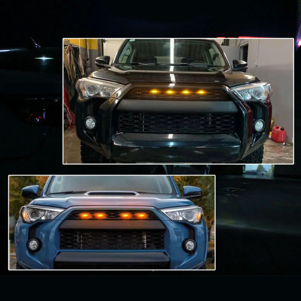 4 шт. Автомобильный светодиодный светильник янтарного цвета для Toyota 4runner