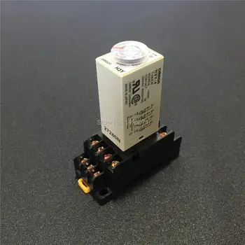 

1 set H3Y-4 Power On Delay Timer DC 24V 0-5/10/30/60s Seconds H3Y 24VDC Time Relay 4PDT 14Pin 4NO 4NC with PYF14A Socket Base