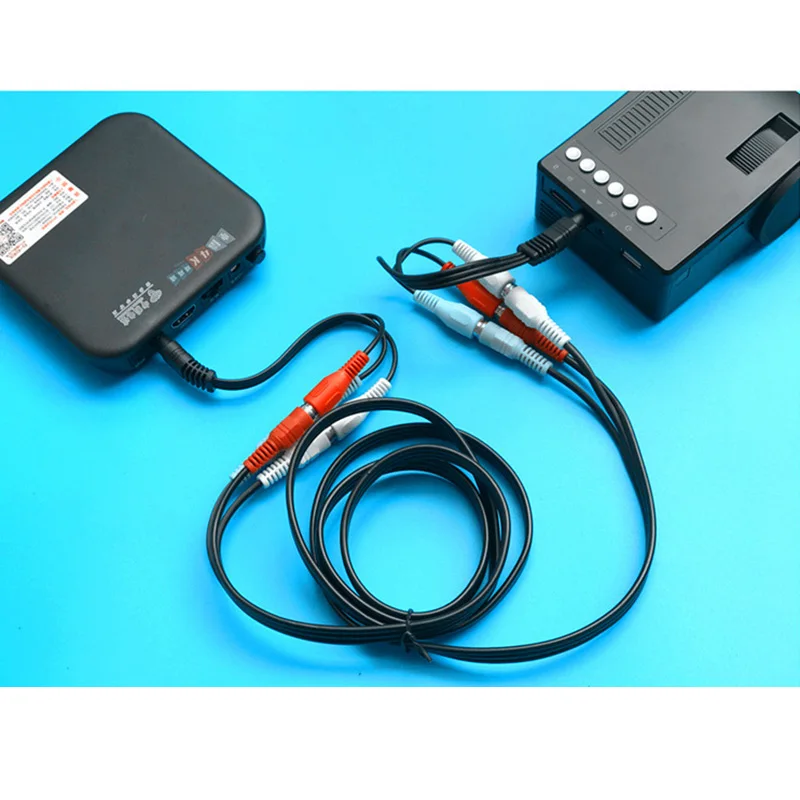 

Projector HD 1080P Mini Portable Support TF Card Durable For Home Cinema Theater GV99