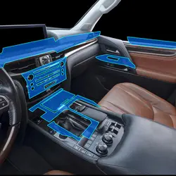 Наклейка для Lexus прозрачная защитная пленка tpu (термополиуретановая пленка) наклейка s для Lexus IS RX LX570 консоль передач автомобильные