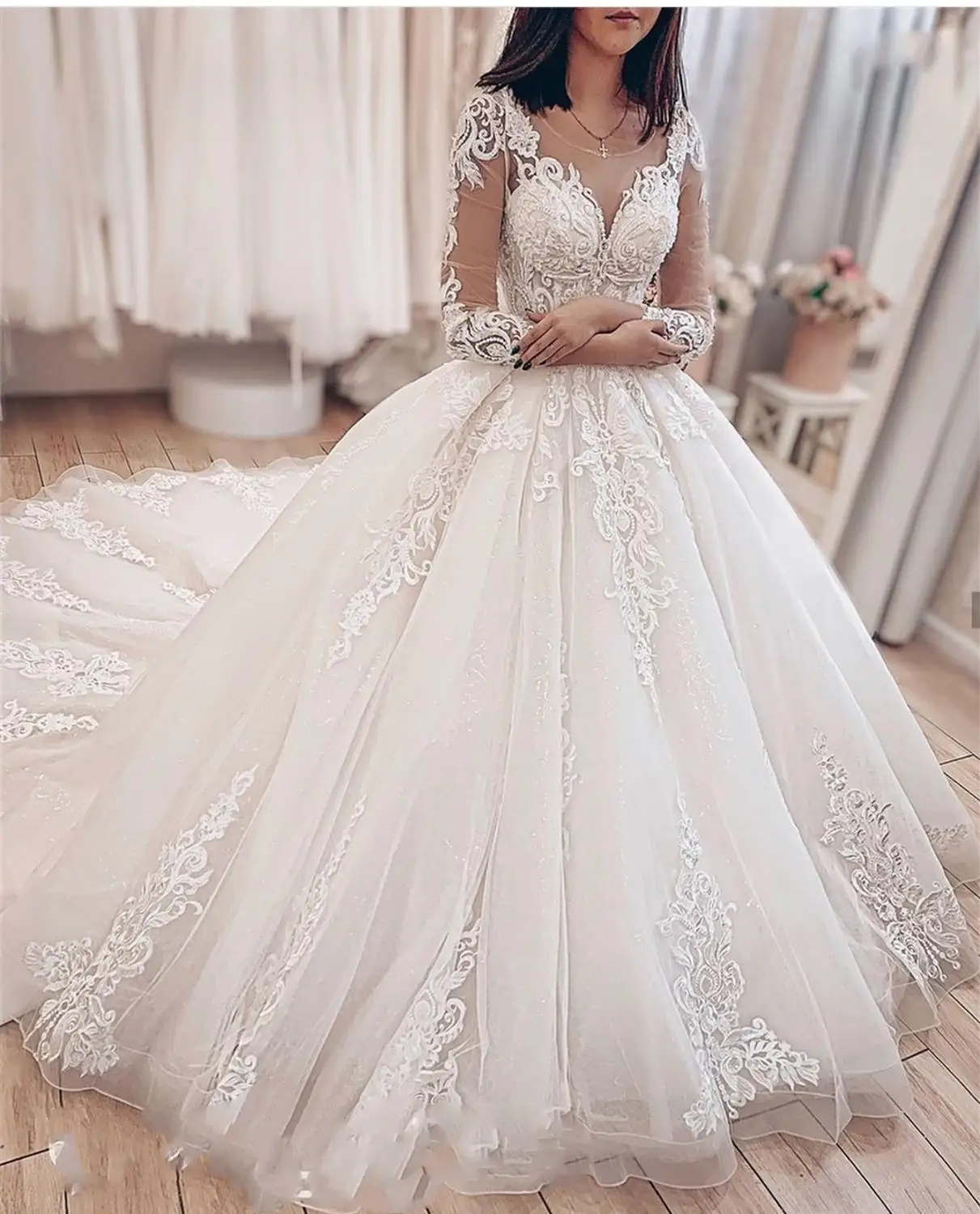 vestido de renda casamento