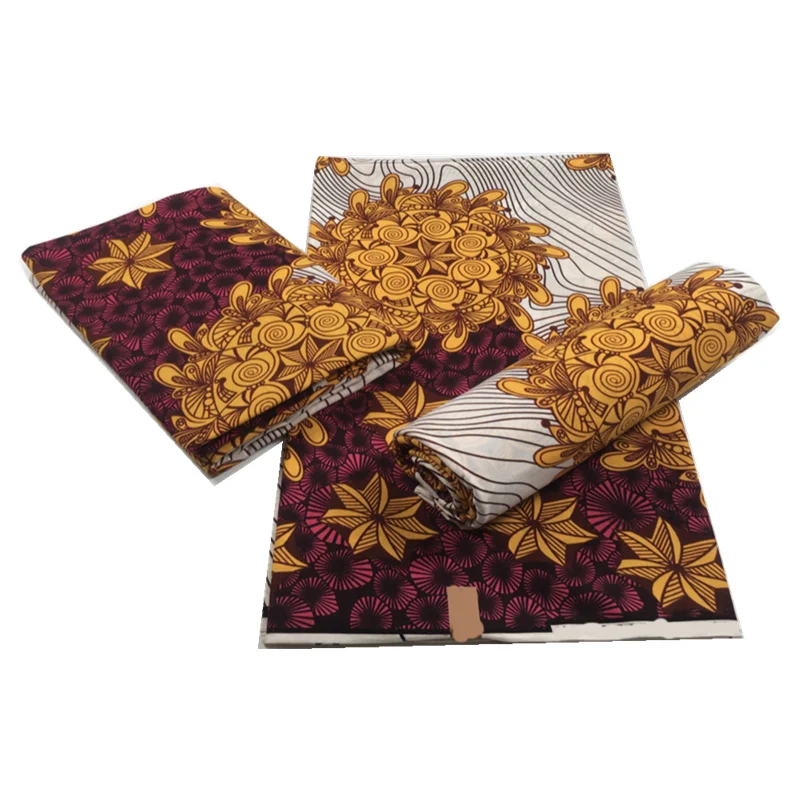 Ankara African Print Real Wax Dress Sewing Fabric Craft DIY Textile Material For Wedding High Quality 6Yards 100%Cotton F8 | Дом и сад