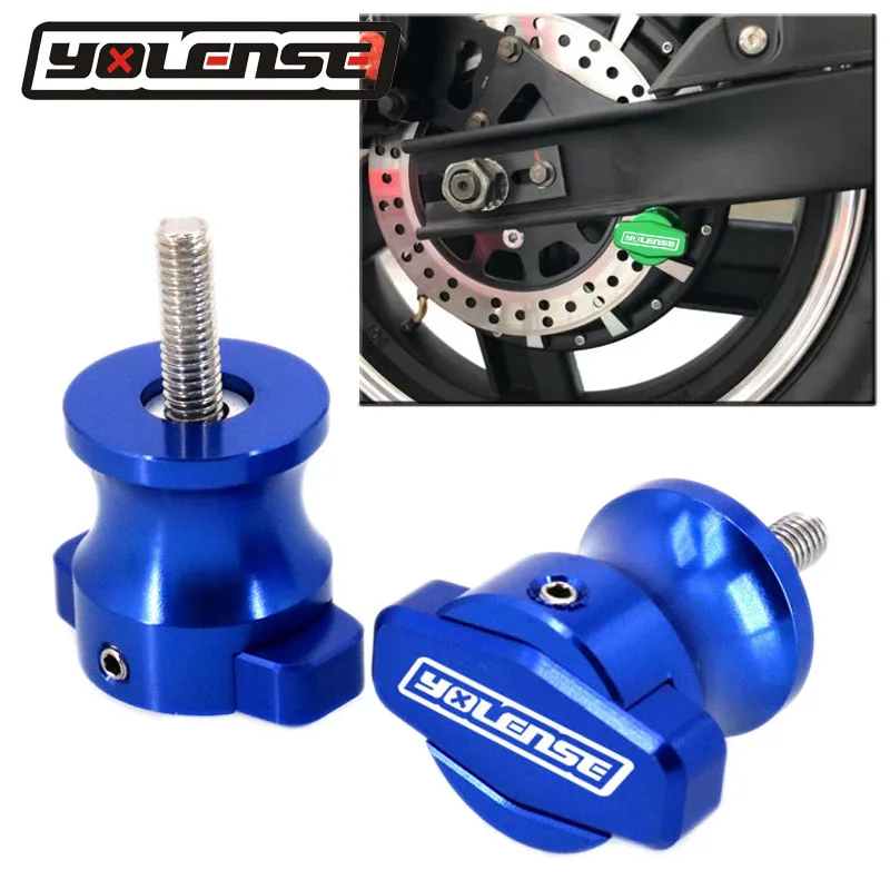 Motorcycle CNC Frame Stands 8MM Screws sliders Swingarm Spools Slider