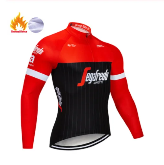 Winter Jersey Черно-белая одежда с длинным рукавом для езды на велосипеде, Термоодежда из флиса, Ropa Invierno, одежда для горного велосипеда, зимняя одежда для велоспорта - Цвет: Winter Jersey