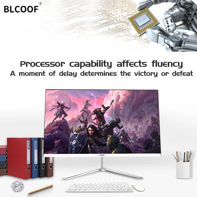 All-in-one desktop Ultra-thin 19 inch computer core i3 office home Desktop PC Factory Price mainframe complete set support wifi 4