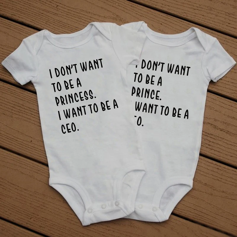 

I Want To Be A CEO Baby Bodysuit Short Sleeve Onesies 100% Cotton Summer Cute Casual Baby Girl Funny Outfits Clothes