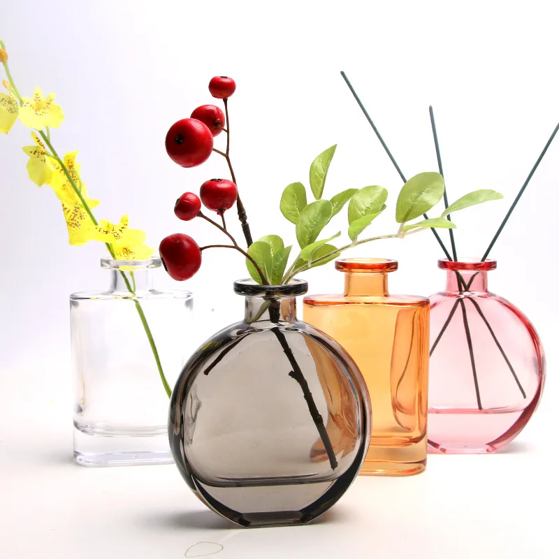 

Nordic Creative Glass Vase Home Decoration Accessories Modern Tabletop Flower Vase Livingroom Decor Vases Terrarium