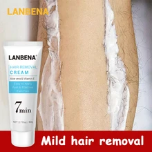 LANBENA Hair Removal Cream Painless Removal Depilation Calming Gentle Effective Epilator Nourishing Repairing Body Care TSLM1