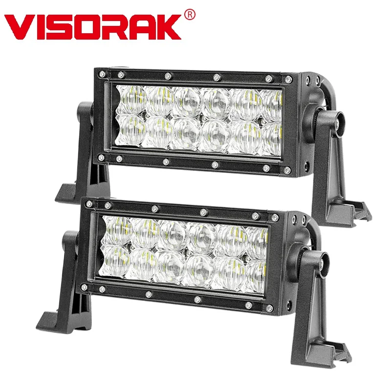 

VISORAK 8" Straight 5D LED Work Light Bar Offroad Truck LED Bar 4x4 Bar LED For 4x4 4WD SUV ATV Car Truck Offroad Vehicles
