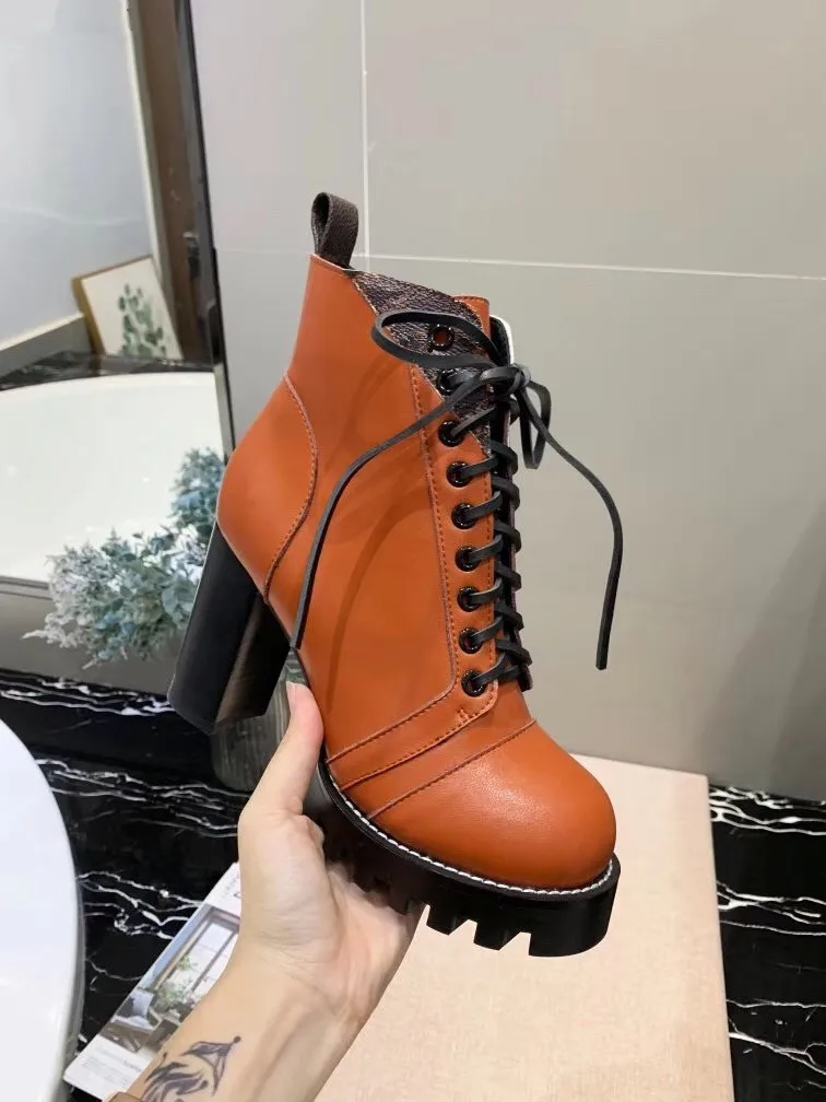 

2019 Autumn Winter Women's Boots Round head Toe Ankle Boots Soft Thick High Heel Boots Women Shoes Brand boots