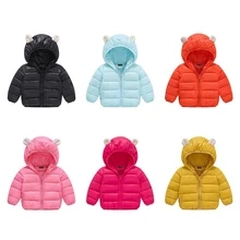 Новые зимние детские куртки для девочек и мальчиков, теплое плотное хлопковое Детское пальто, верхняя одежда для детей, пальто для младенцев