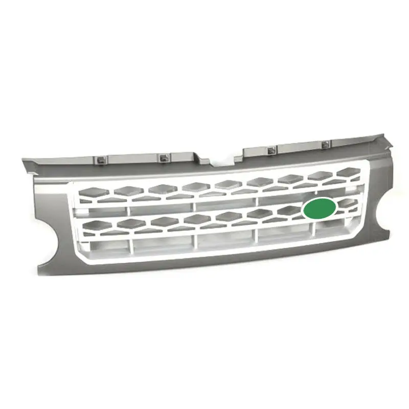 Для Land Rover Дискавери LR3 2005-2009 серый+ серебряная передняя решетка Замена Отделка автомобильные аксессуары модификация автомобиля