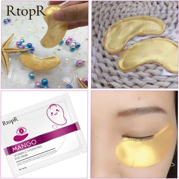 RtopR Vitamin C Hydrating Eye Mask Anti Wrinkle Remove Dark Circles Eye Bags Moisturizing Whitening