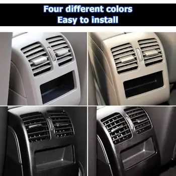 

ABS and PC Car Rear Center Console A/C Air Outlet Grille Cover High-quality Durable Back Row Auto Accessories 250X150mm