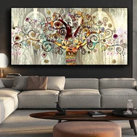 Tree of life by Gustav Klimt Landscape Wall Art Canvas Scandinavian Posters and Prints Modern Wall Art Picture for Living Room 3