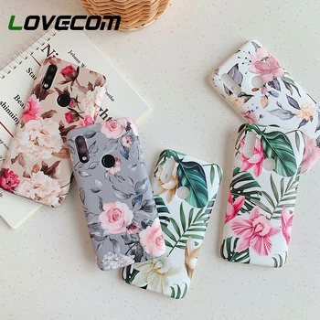 

LOVECOM Retro Floral Banana Leaf Phone Case For Xiaomi Redmi Note 7 Pro Redmi Note 8 Pro Redmi 7 Case Soft IMD Phone Back Cover