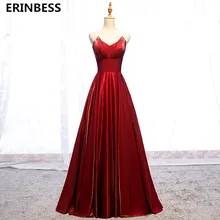 Винтажное длинное платье для выпускного вечера es vestido de festa милое красное платье для выпускного вечера со шнуровкой на спине Формальные Вечерние платья для женщин