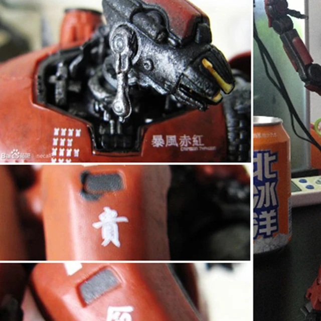 Bandai Action Figures Pacific Rim Red Tramp 7-inch Japanese Mecha Model Room Ornament Handmade Children Christmas Gift Toy 5