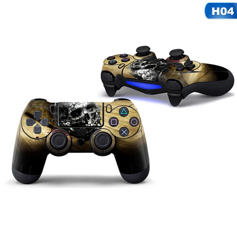 Синий череп Защитная Наклейка для PS4 контроллер кожи для Playstation 4 наклейка аксессуары - Цвет: CEA5998H04