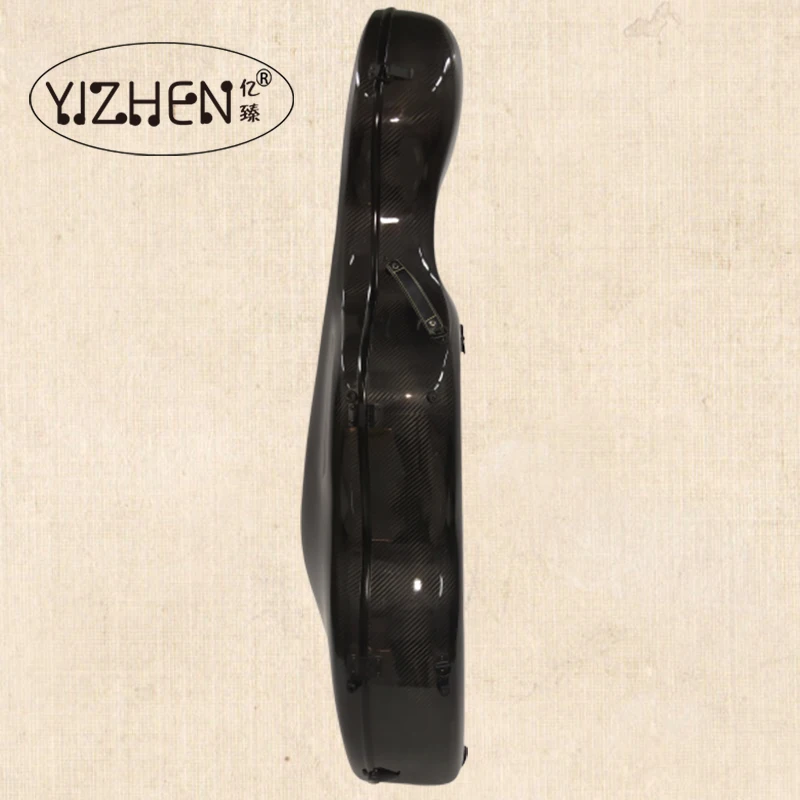 Black carbon fibre cello case 4/4 cello case weight 3.65KG