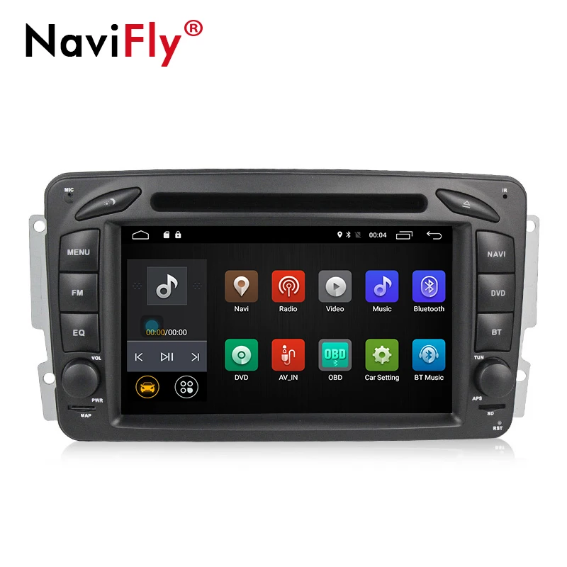 Excellent 1024*600 HD screen Android8.1 car Multimedia player for Benz W203 W208 W209 W210 W463 Vito Viano  GPS navigator DVD player 2