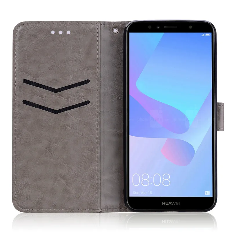 Huawei Y6 чехол для huawei Y6 Prime чехол кожаный бумажник флип чехол для huawei Y6 чехол для телефона Coque Funda