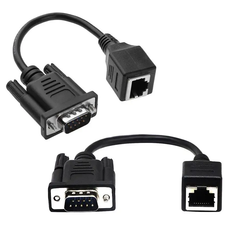 FFYY-DB9 к RJ45 кабель VGA штекер к RJ45 удлинитель адаптер конвертер сетевой кабель