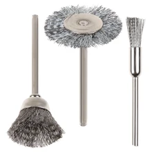 45 шт. металлообрабатывающая проволочная щетки для чистки, набор промышленных полировочных аксессуаров из нержавеющей стали, мини-абразивная чашка, роторный инструмент