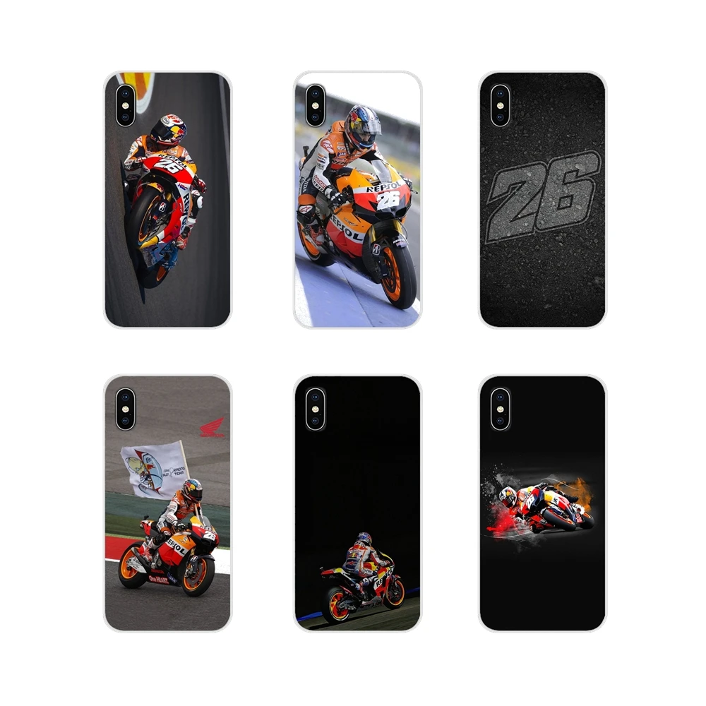 Чехлы из ТПУ чехол для Dani Pedrosa 26 мотоциклетный автомобиль Huawei G7 G8 P8 P9 P10 P20 P30 Lite Mini Pro