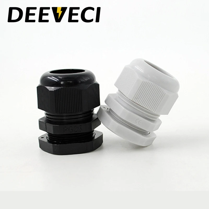 10pcs Waterproof mini cable gland cable entry IP68 PG7 PG9 PG11 PG13.5 nylon plastic connector