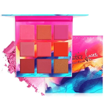 

9 Colors Blush Palette Waterproof Anti-fouling Lasting Brightening Complexion Blush
