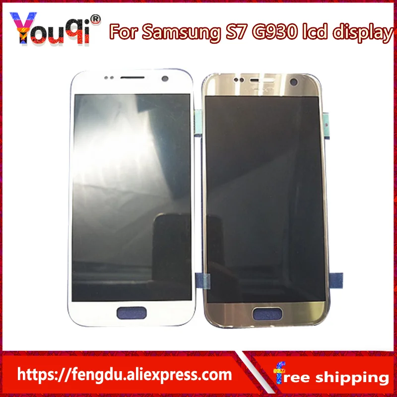 

Youqi lcds For Samsung Galaxy S7 G930F G930F LCD Display Touch Screen Digitizer Assembly Replacement For Galaxy S7 LCD + tool