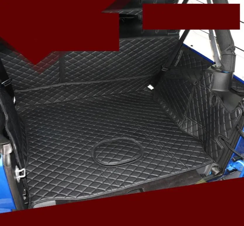 Для jeep wrangler кожаные багажнике автомобиля коврик для багажника 2011 2012 2013 JL