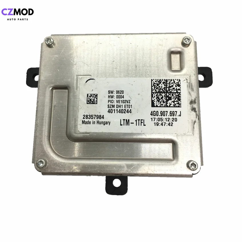 US $40.75 CZMOD Original 4G0907697J 4G0907397J Headlight LED Driver module DRL Ballast 28357984 28297183 4G0907397J 4G0907697J used
