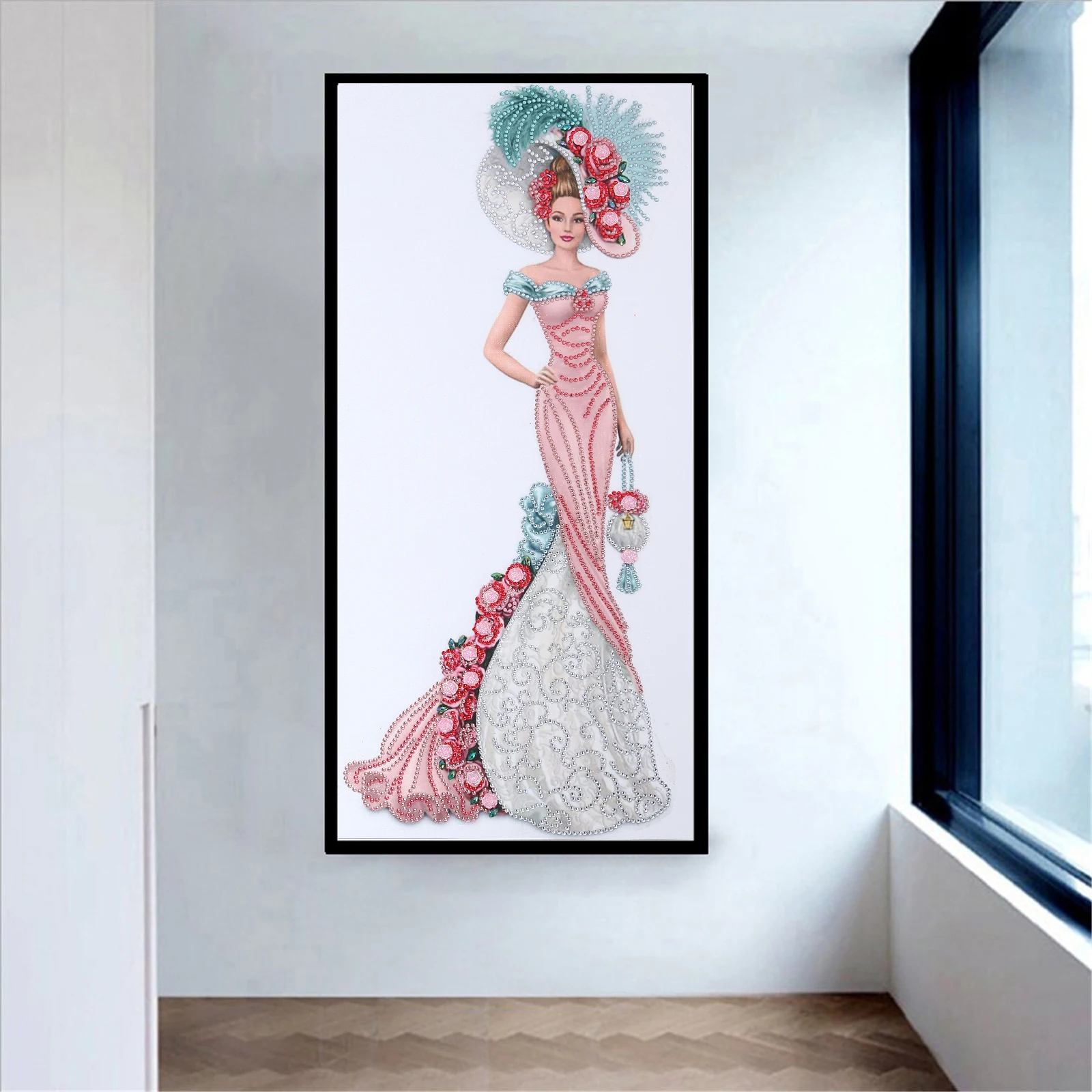 

Diamond Painting Special Shape Noblewoman Full Rhinestone Square Rhinestone Diamond Embroidery Cross Stitch Home Decoration