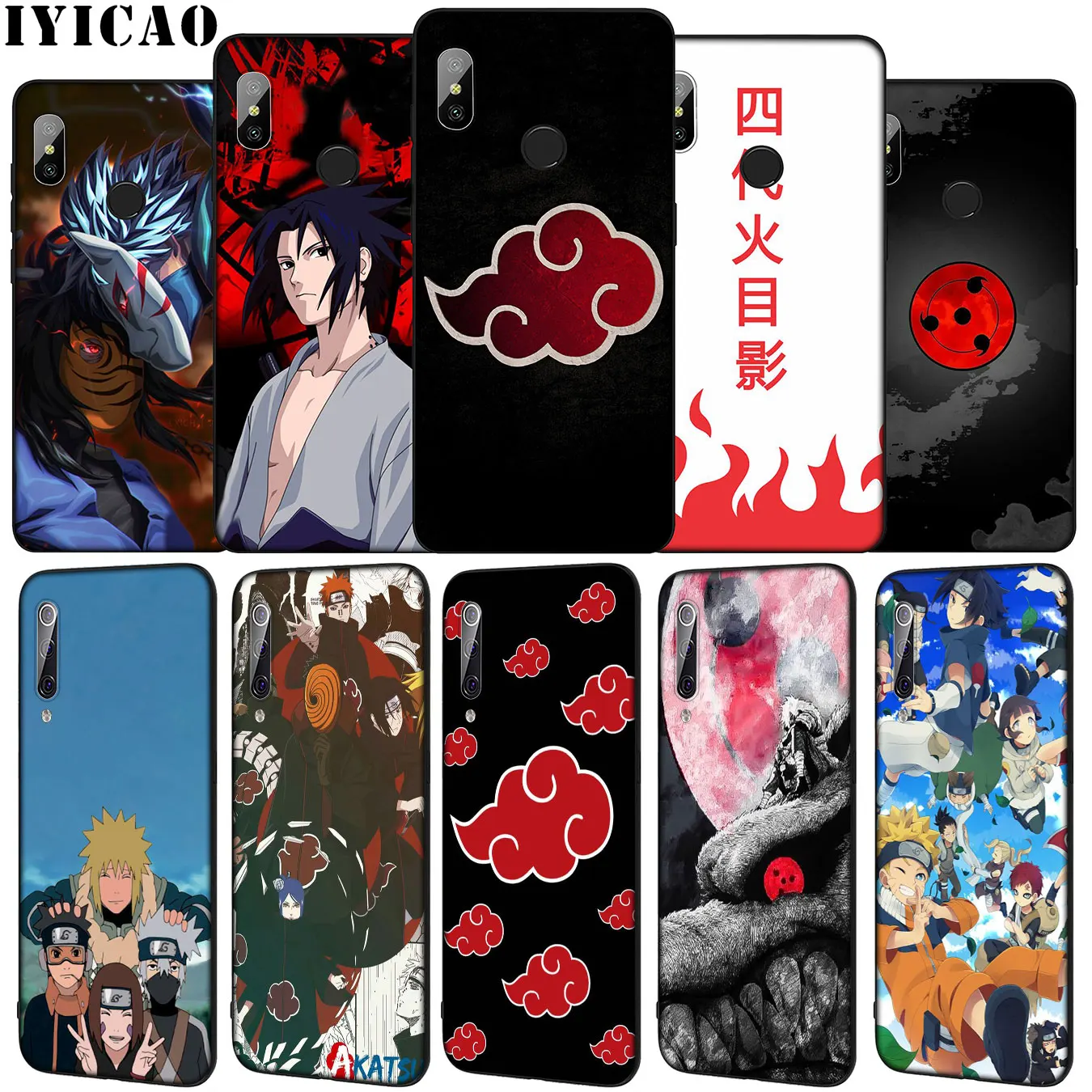 Naruto Sasuke Kakashi Soft Case for Xiaomi Mi 10 9 9T A3 Pro 8 SE A2 Lite A1 CC9 CC9E 6 pocophone f1 Mi10 | Мобильные телефоны и