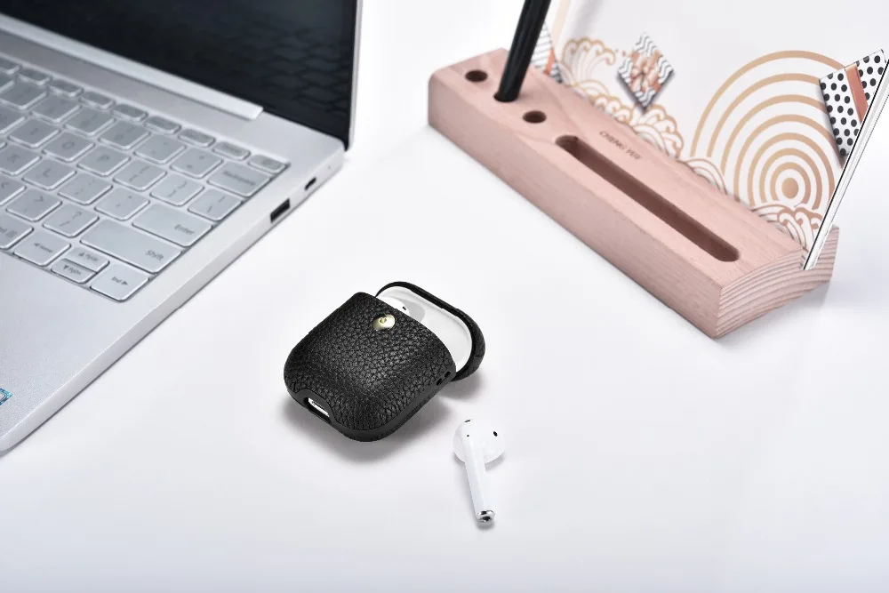 Чехол из натуральной кожи для Apple AirPods, беспроводные наушники, чехол для Air Pods 1 2, чехол для наушников, зарядная коробка, чехол