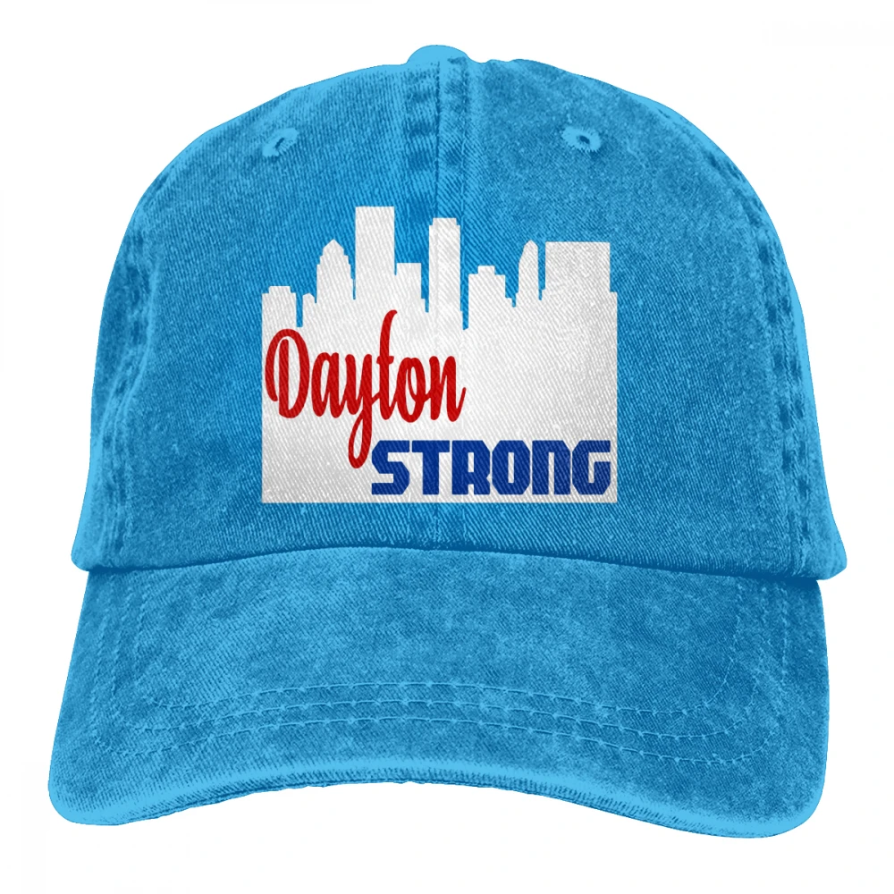 Dayton Strong Casquette черные унисекс Мужские Женские джинсовые бейсболка с ремешком кепки Регулируемая шляпа для гольфа папа