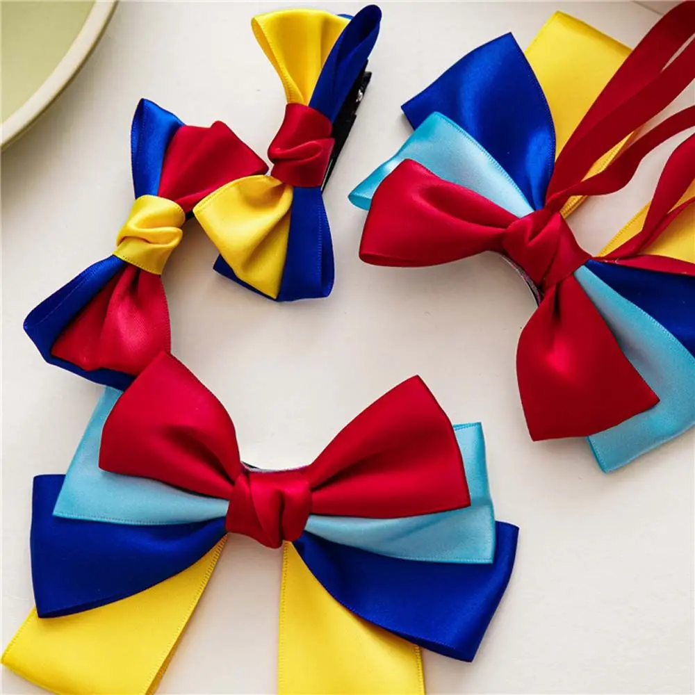 Bow Ribbon Hair Clips Hairpins Barrette for Girls Party Princess Snow White Cosplay Dress up hair accessories,hair clips,hair ribbon accessories,cosplay accessories