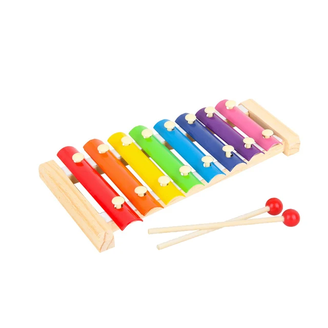 5Pcs/4Pcs Children Drum Trumpet Toy Music Percussion Instrument Band Kit Early Learning Educational Toy Baby Kids Children Gift 5