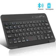 Aliexpress - Wireless Keyboard Bluetooth Keyboard For ipad Phone Tablet Rubber keycaps Rechargeable Keyboard For Android ios Windows Table