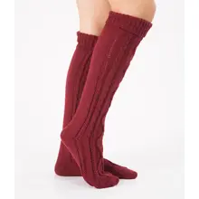 Женские гольфы, модные вязаные носки для обуви, зимний утеплитель для ног, гольфы, зимние теплые термоноски