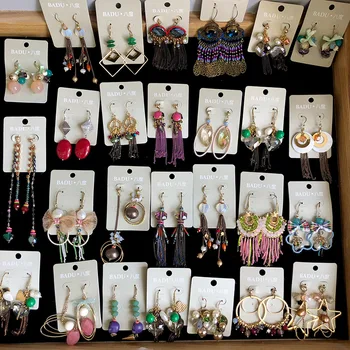 

30 Paris/lot fashion classical mix random style alloy women earring lot jewelry wholesale 200729-100