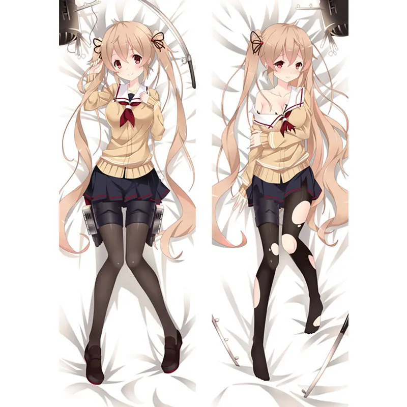 Anime Kantai Collection pillow Covers Dakimakura case Sexy girls 3D Double-sided Bedding Hugging Body pillowcase Gift KC09 - Цвет: Polyester