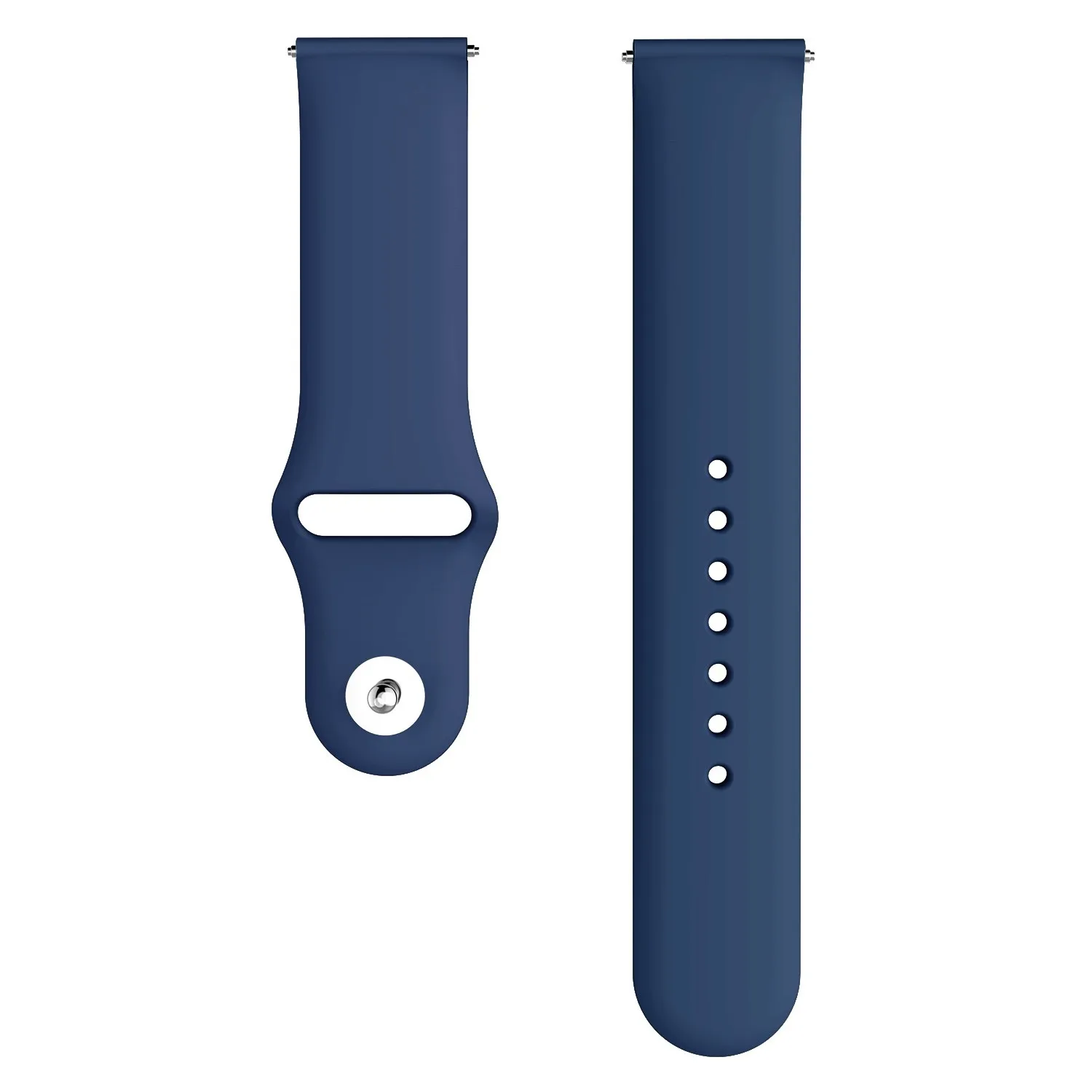 Midnight blue 20 мм ремешок для часов samsung Galaxy watch Active 2 46 мм 42 мм gear S3 huawei watch GT 2 мягкий силиконовый браслет 22 мм ремешок для часов 46 - Цвет ремешка: Midnight blue