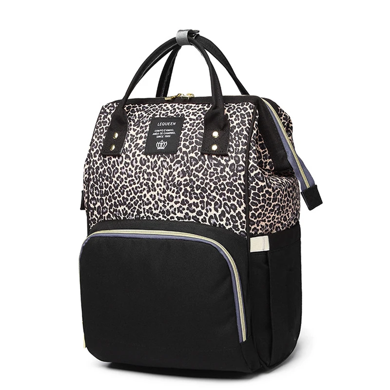 Модная детская сумка для мамы, леопардовая сумка для подгузников, рюкзак для путешествий, водонепроницаемый подгузник, сумки для беременных